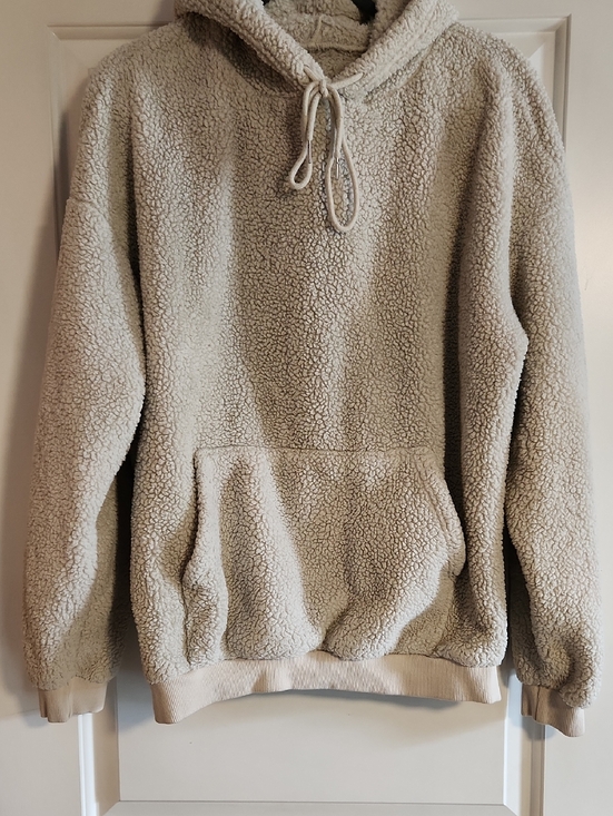 Other - Men's Cream Sherpa Hoodie